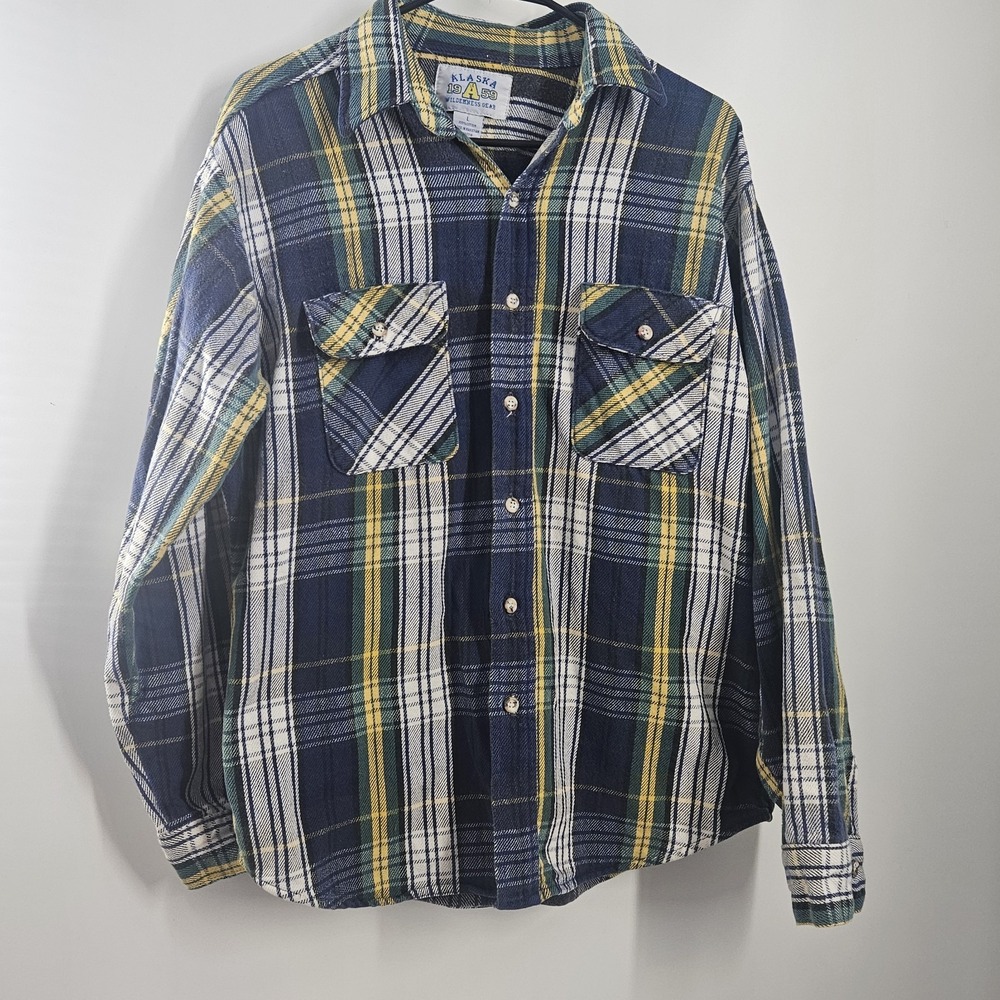 Vintage Alaska 19 A 59 Wilderness Gear Mens Large Flannel